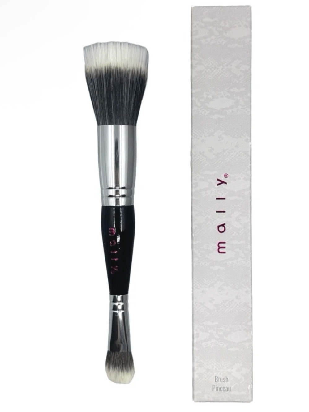 Mally Dual-Ended Face & Eyes Makeup Brush NIB